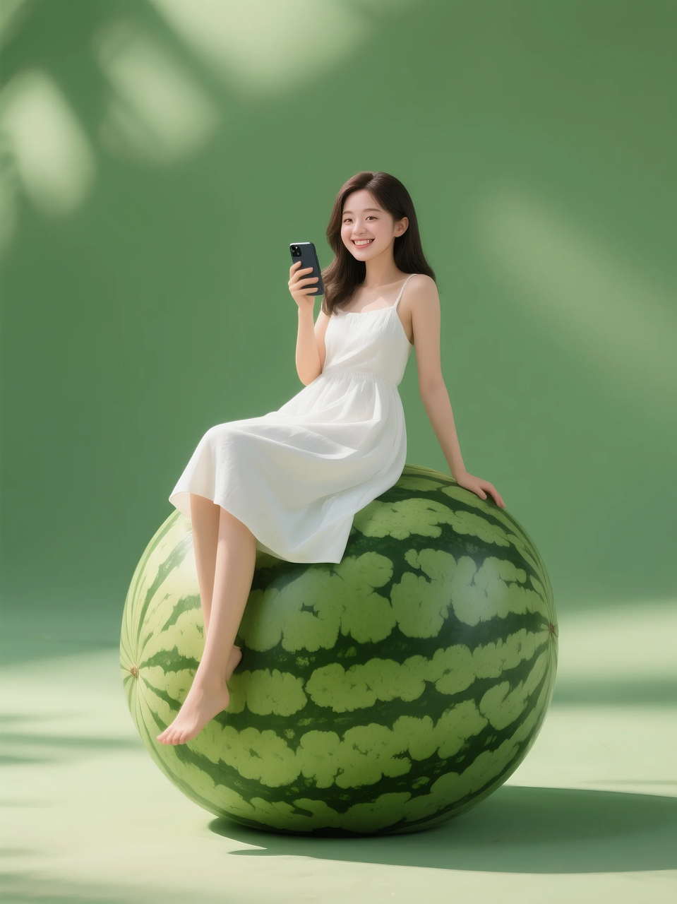 即梦AI 【水果】【西瓜】| 夏日里西瓜上的童趣，附提示词