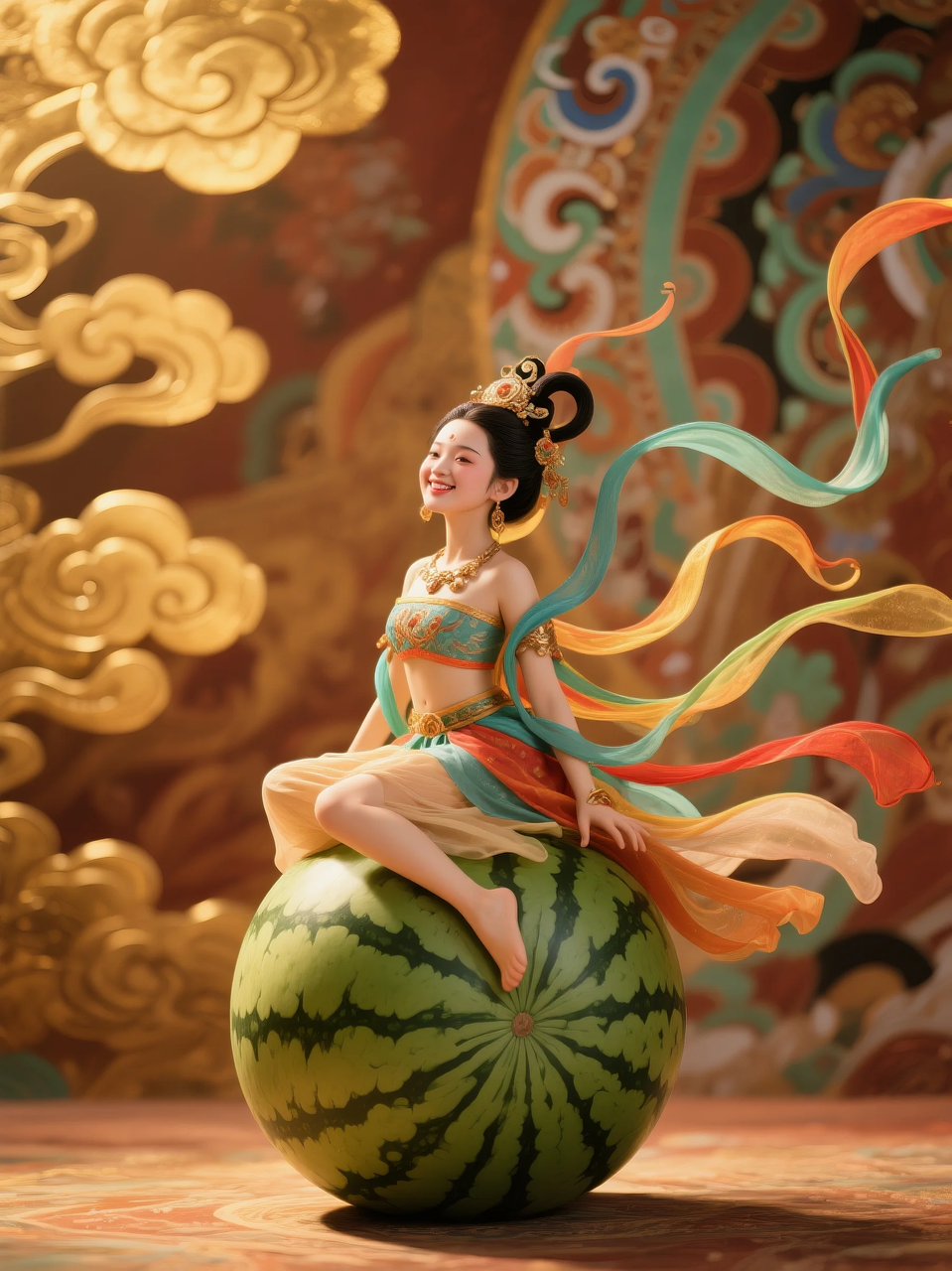 即梦AI 【水果】【西瓜】| 夏日里西瓜上的童趣，附提示词