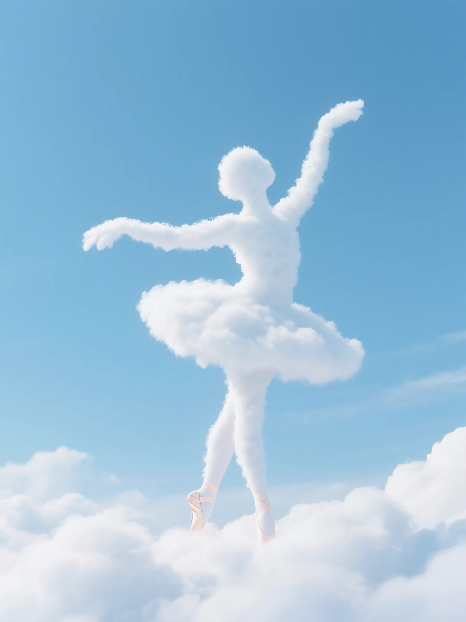 即梦AI 【云】| 一朵热爱运动的云，附提示词