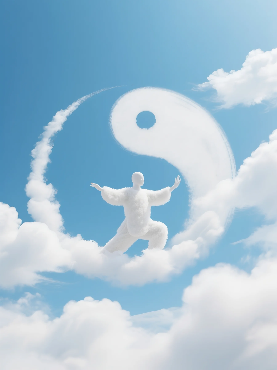 即梦AI 【云】| 一朵热爱运动的云，附提示词