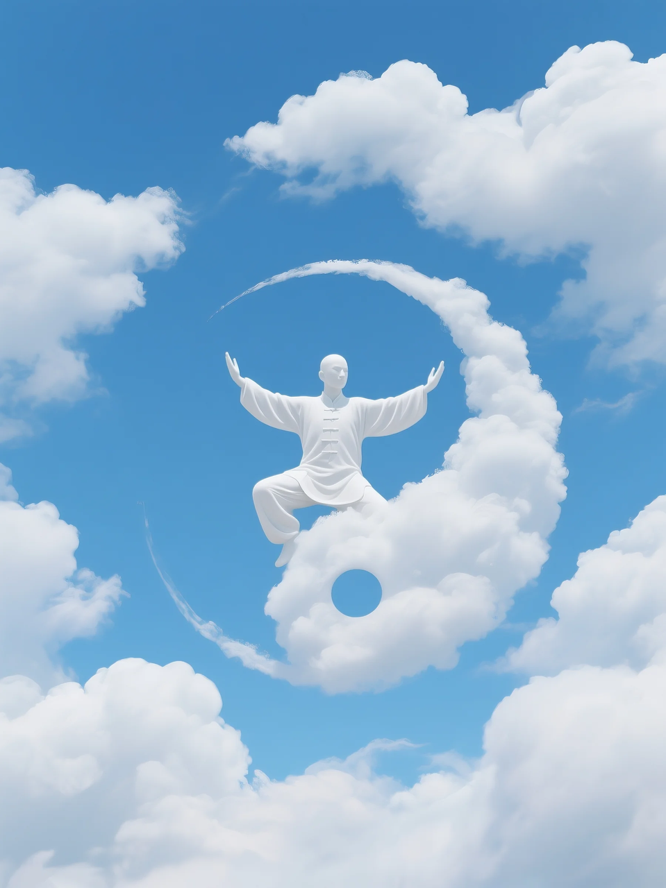 即梦AI 【云】| 一朵热爱运动的云，附提示词