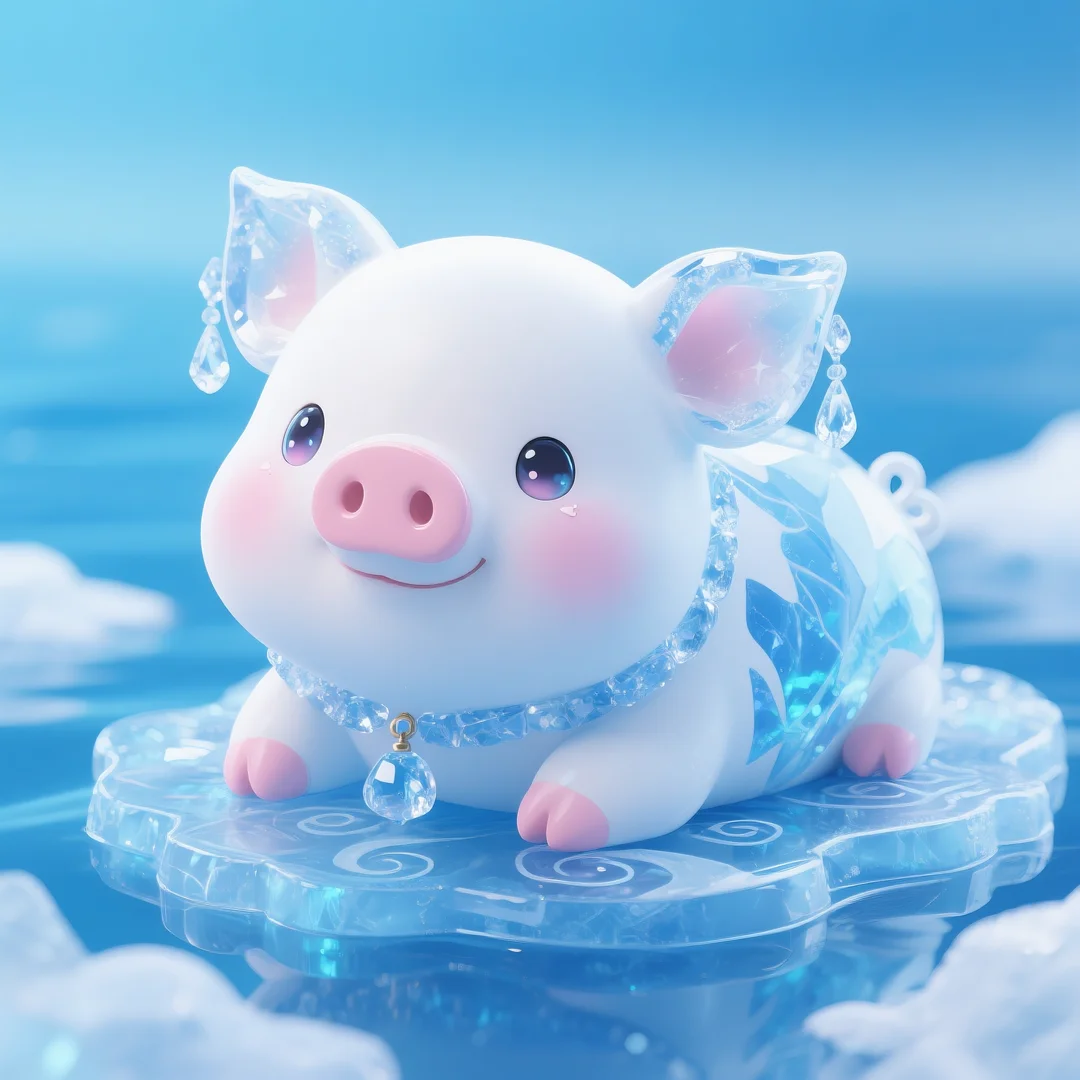 即梦AI 【动物】【十二生肖】| 炎炎夏日冰晶质感清凉版十二生肖头像，附提示词