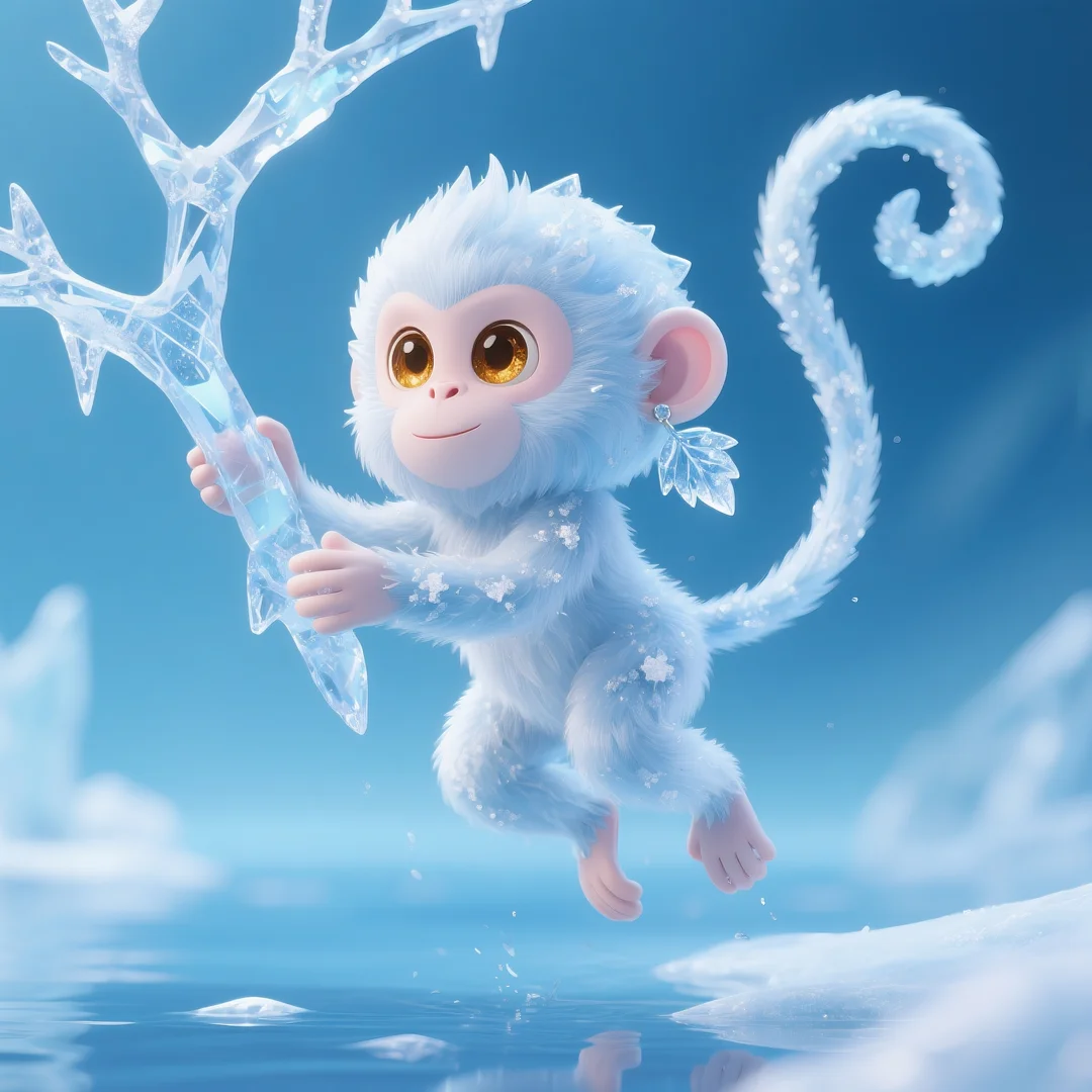 即梦AI 【动物】【十二生肖】| 炎炎夏日冰晶质感清凉版十二生肖头像，附提示词