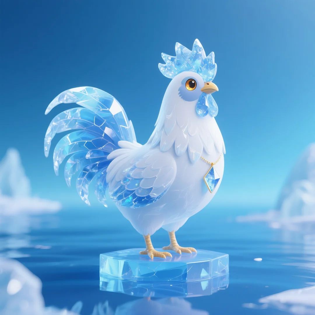 即梦AI 【动物】【十二生肖】| 炎炎夏日冰晶质感清凉版十二生肖头像，附提示词