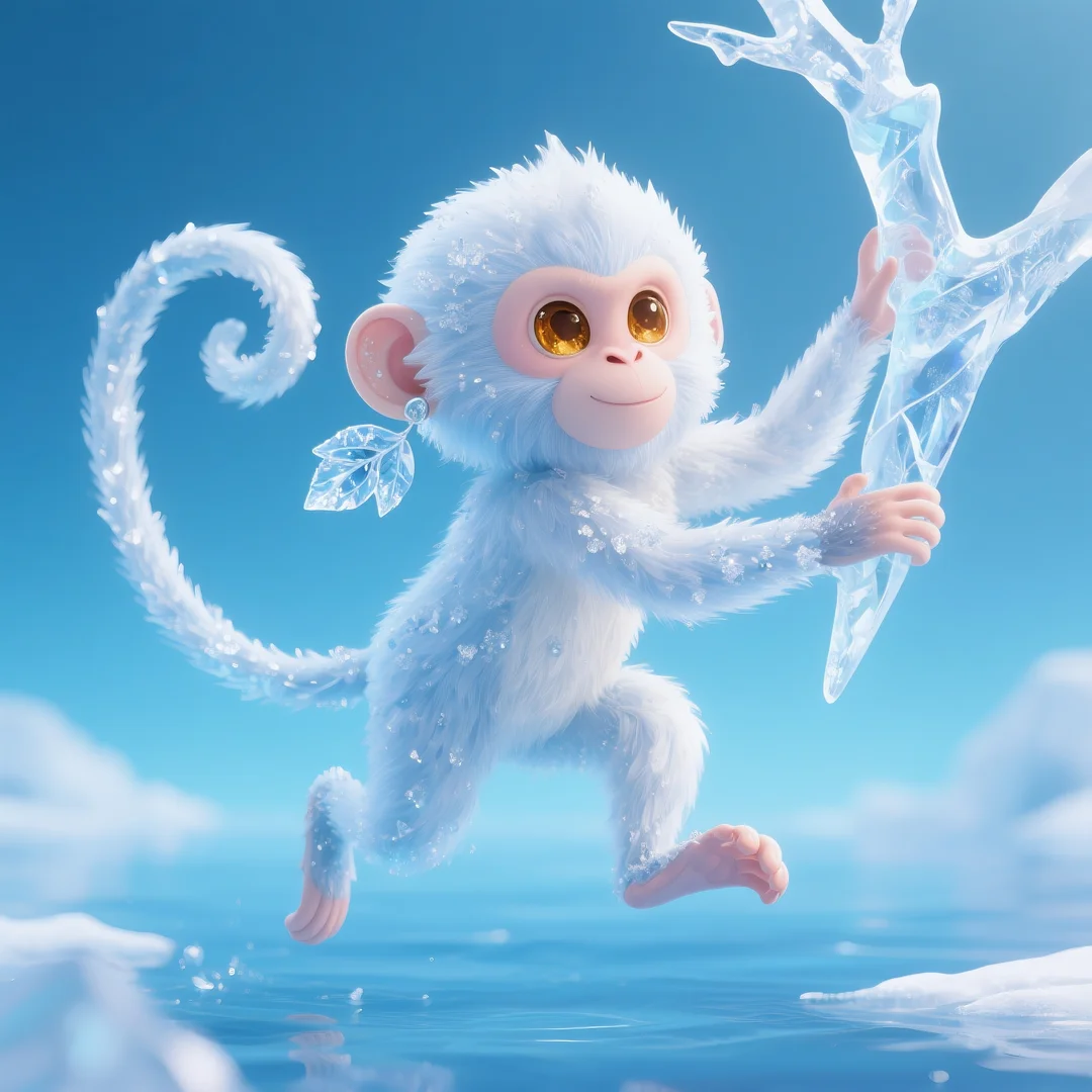 即梦AI 【动物】【十二生肖】| 炎炎夏日冰晶质感清凉版十二生肖头像，附提示词