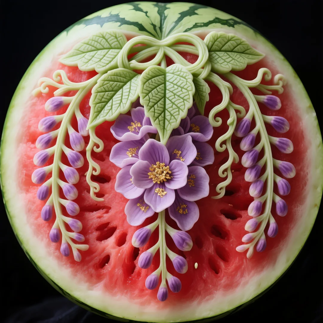 即梦AI 【水果】【西瓜】| 炎炎夏日，来一组赏心悦目的西瓜图案解暑降温，附提示词