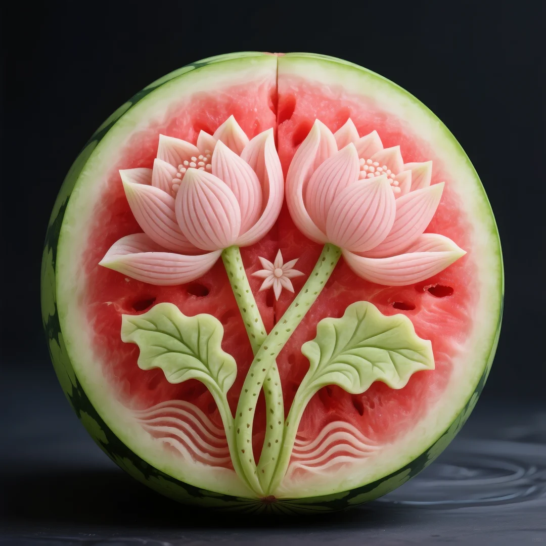 即梦AI 【水果】【西瓜】| 炎炎夏日，来一组赏心悦目的西瓜图案解暑降温，附提示词