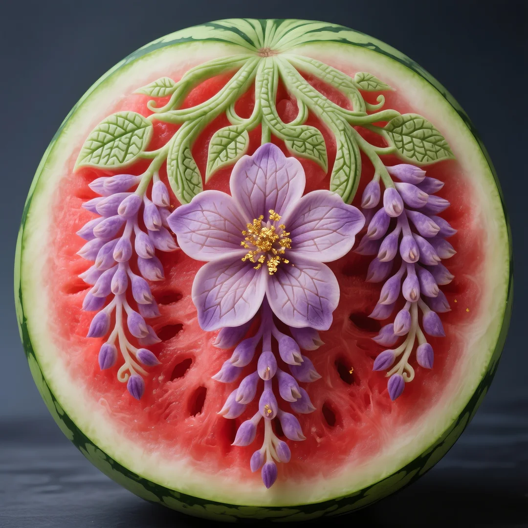 即梦AI 【水果】【西瓜】| 炎炎夏日，来一组赏心悦目的西瓜图案解暑降温，附提示词