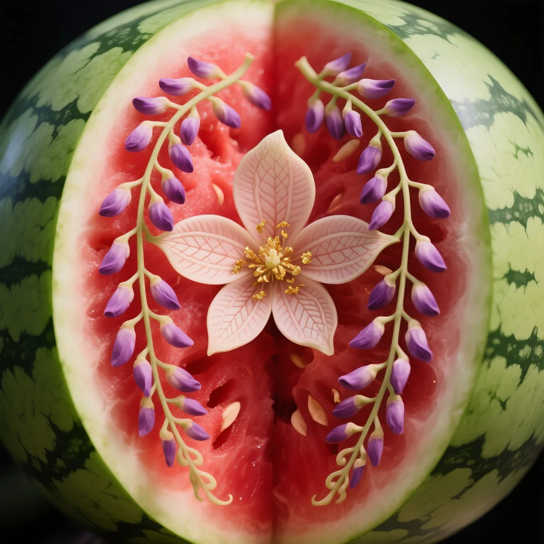 即梦AI 【水果】【西瓜】| 炎炎夏日，来一组赏心悦目的西瓜图案解暑降温，附提示词