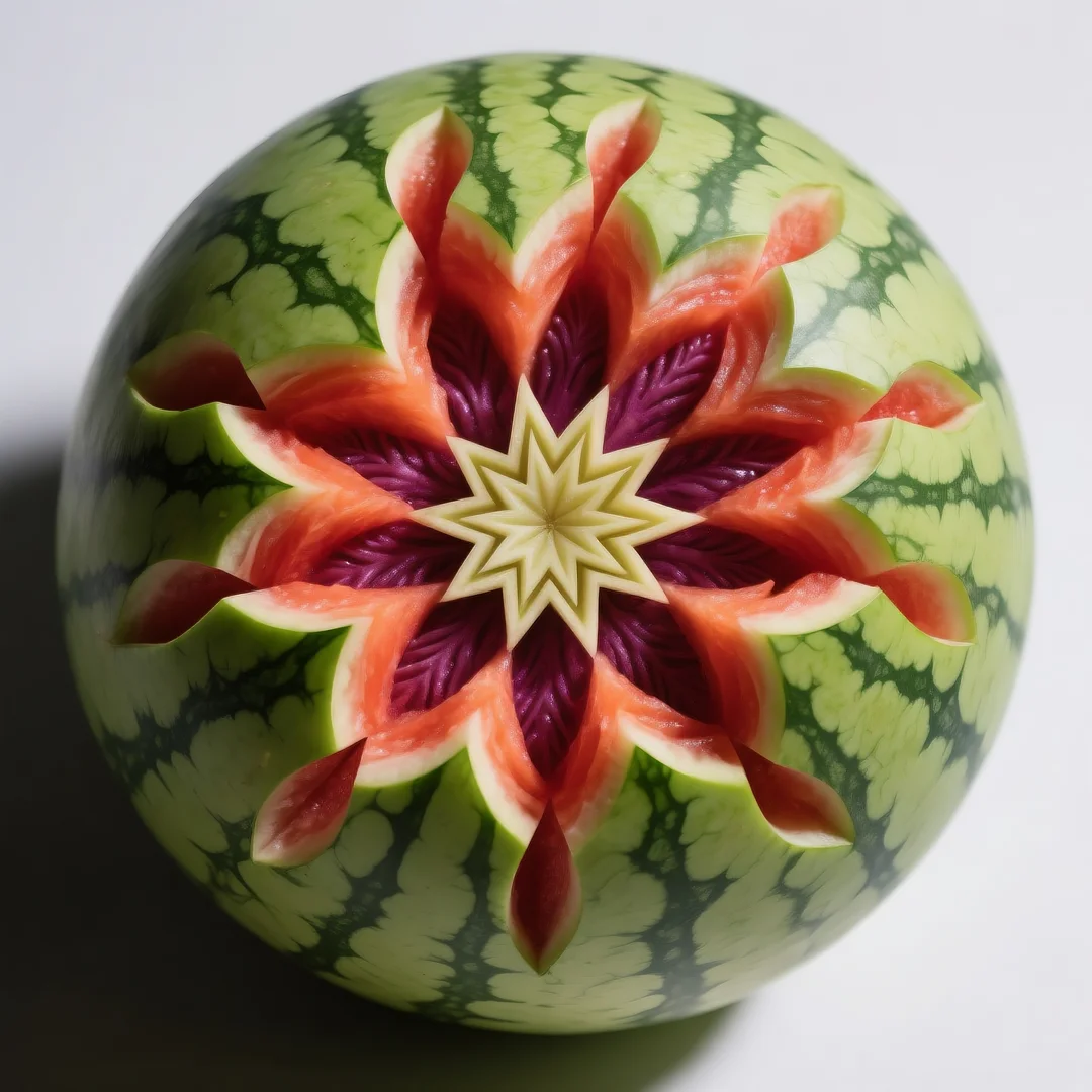 即梦AI 【水果】【西瓜】| 炎炎夏日，来一组赏心悦目的西瓜图案解暑降温，附提示词