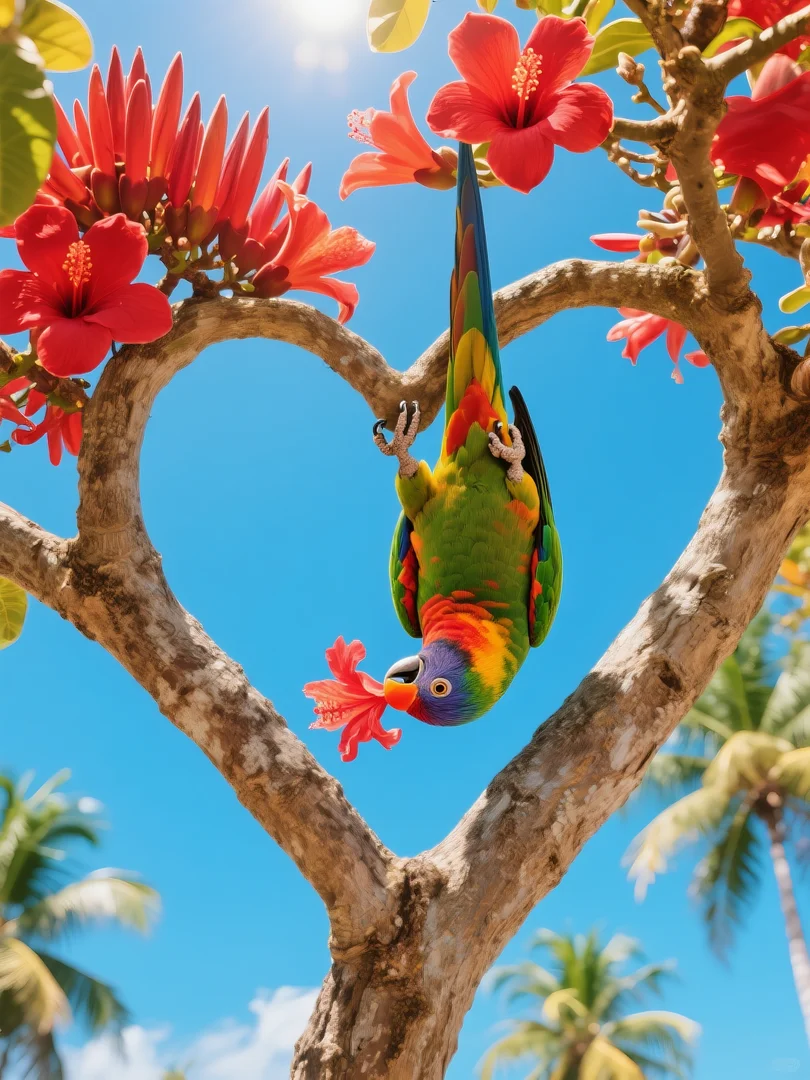 即梦AI 【植物】【树】| 你打卡过这样的爱心树吗？