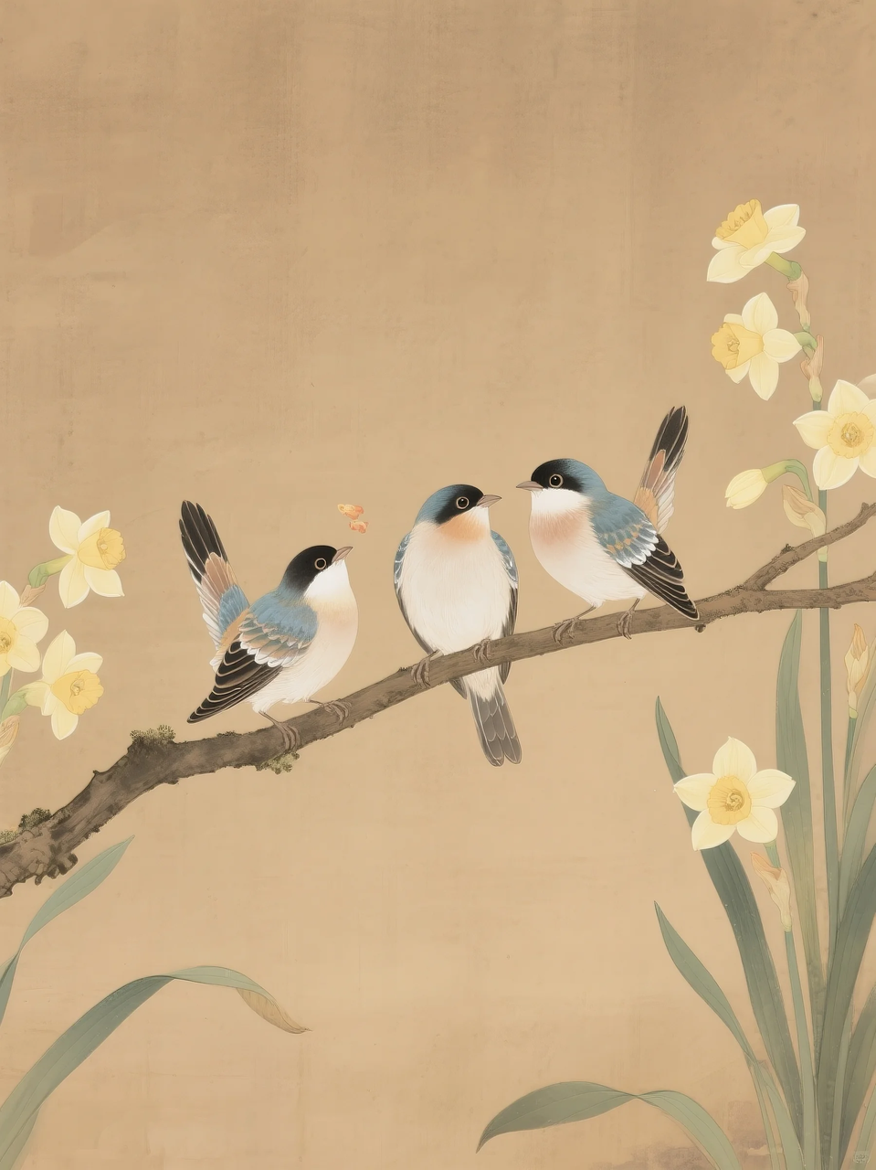 即梦AI 【插画设计】【动物】| 治愈的小鸟，附提示词