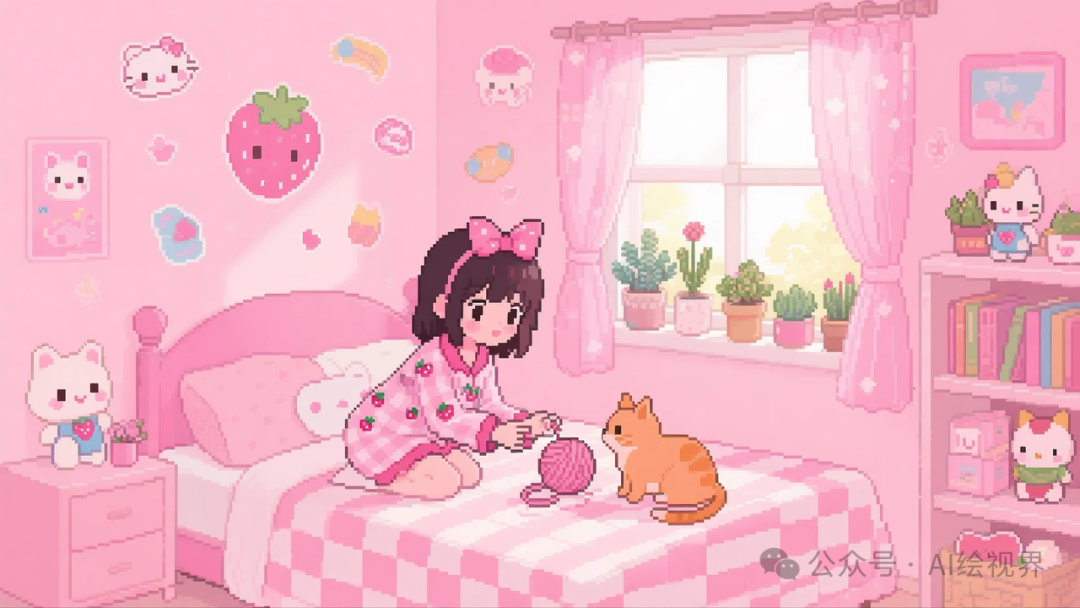 即梦AI 【像素风格】| 爆火的抑郁风像素插画怎么搞?照着输入,张张戳中泪点