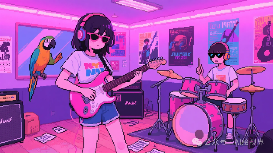 即梦AI 【像素风格】| 爆火的抑郁风像素插画怎么搞?照着输入,张张戳中泪点