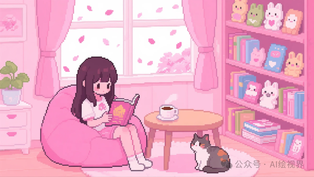 即梦AI 【像素风格】| 爆火的抑郁风像素插画怎么搞?照着输入,张张戳中泪点