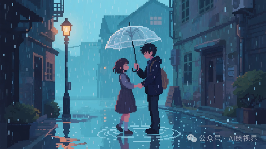 即梦AI 【像素风格】| 爆火的抑郁风像素插画怎么搞?照着输入,张张戳中泪点