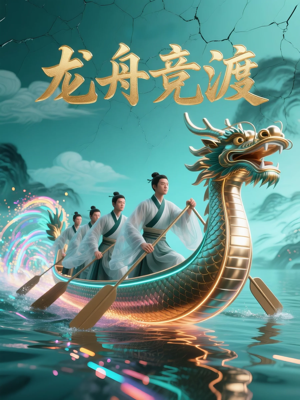 即梦AI 【节日系列】【端午节】| 分享6组不同风格的端午节海报制作，附提示词