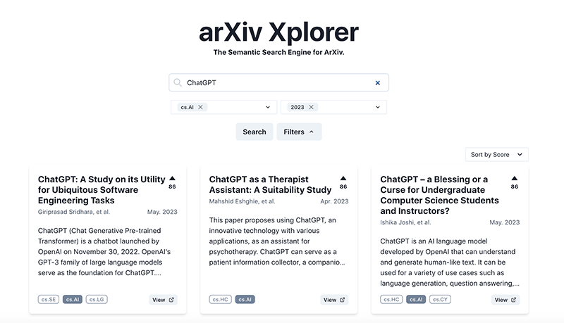 arXiv Xplorer