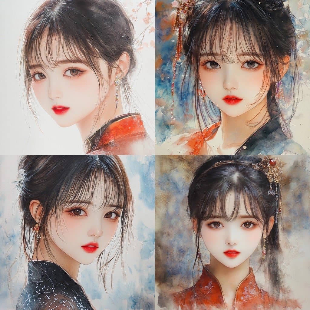 【AI头像绘画】5种绝美画风提示词分享（四）！无AI痕迹，就像手绘！