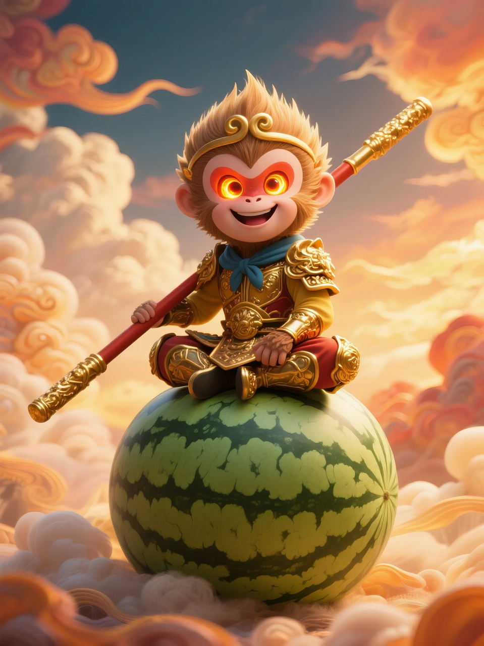 即梦AI 【水果】【西瓜】| 夏日里西瓜上的童趣，附提示词