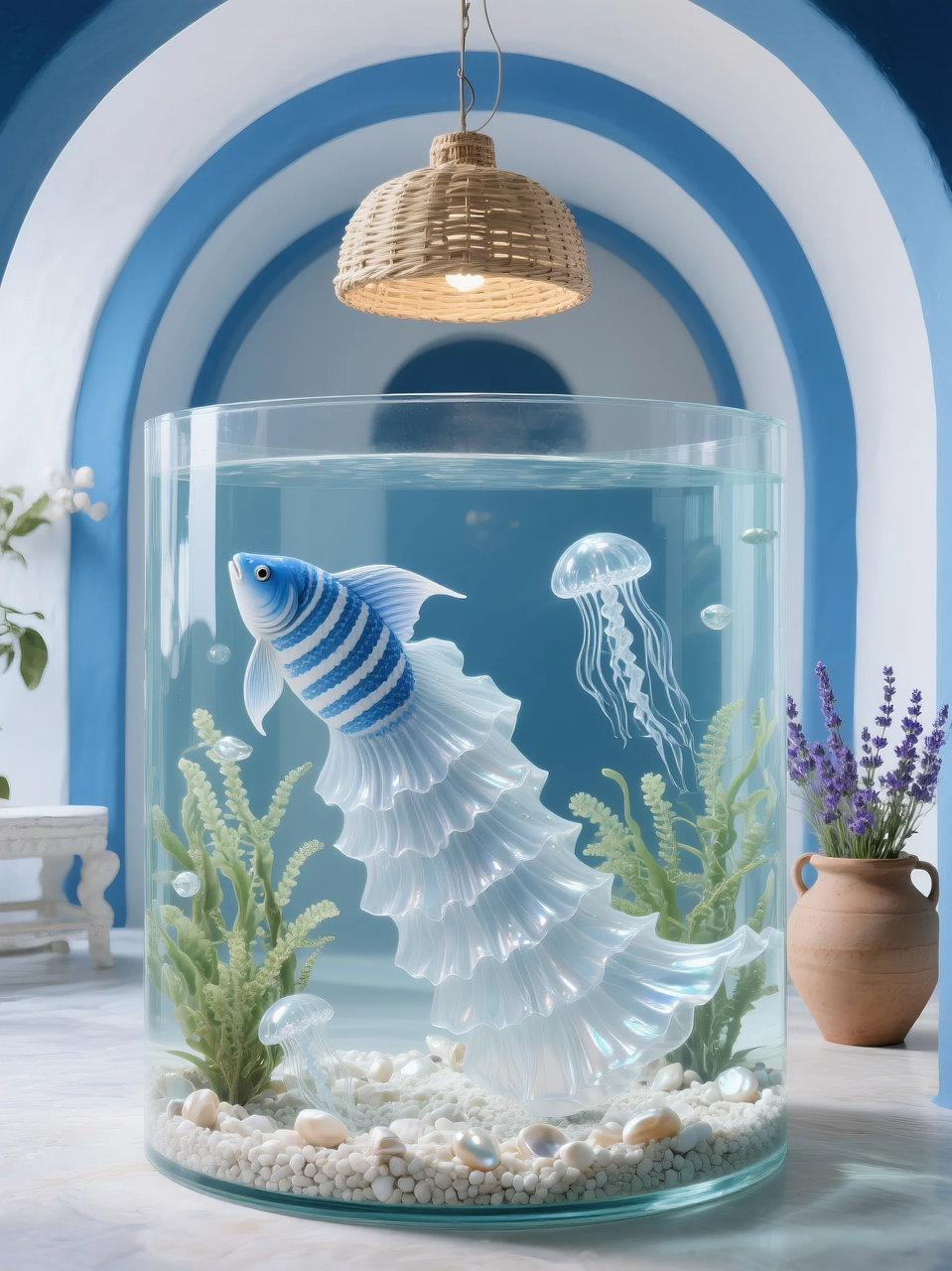 即梦AI 【动物】【鱼】| 这么绚丽的孔雀鱼谁不喜欢!  附提示词。