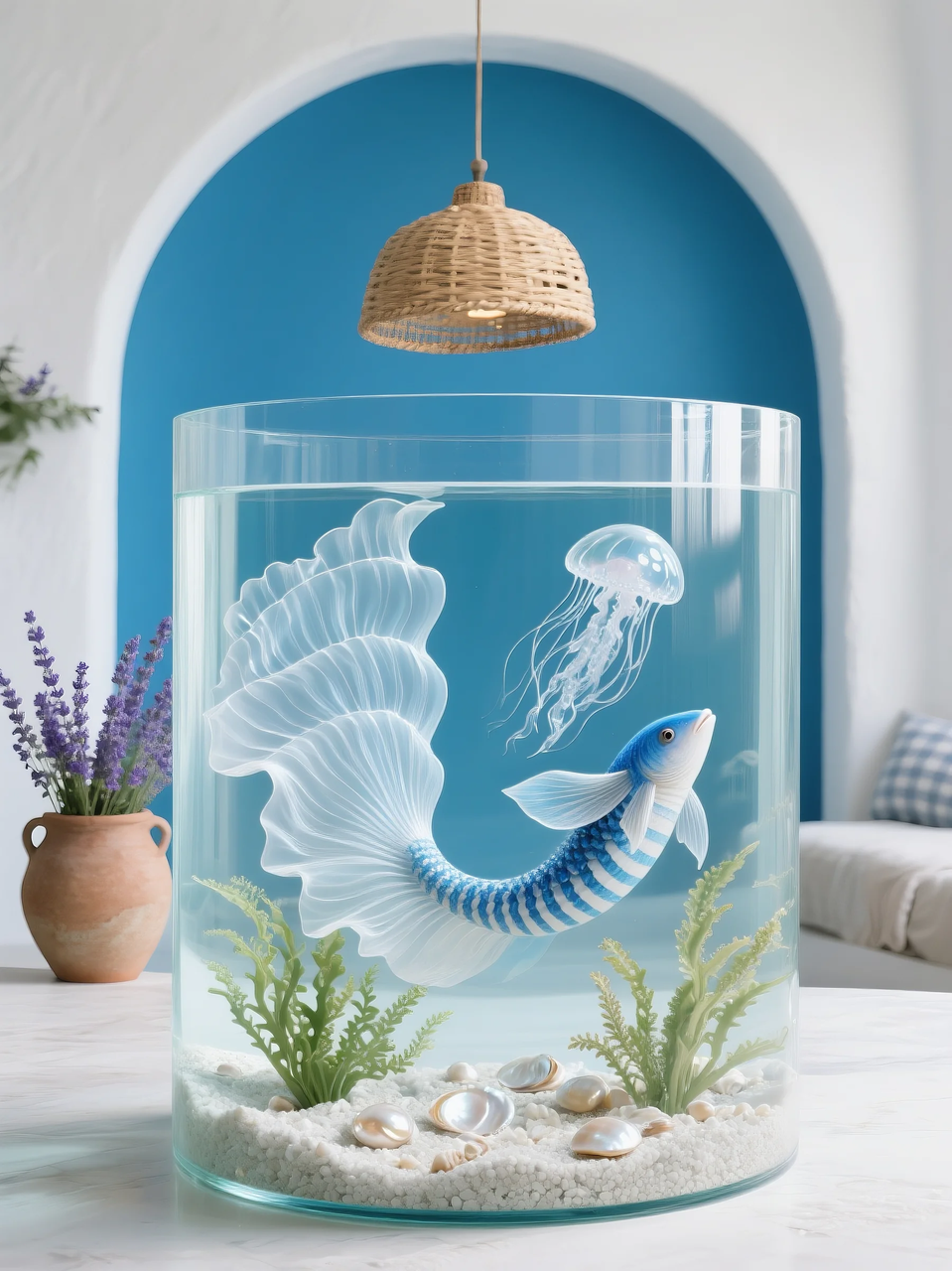 即梦AI 【动物】【鱼】| 这么绚丽的孔雀鱼谁不喜欢!  附提示词。