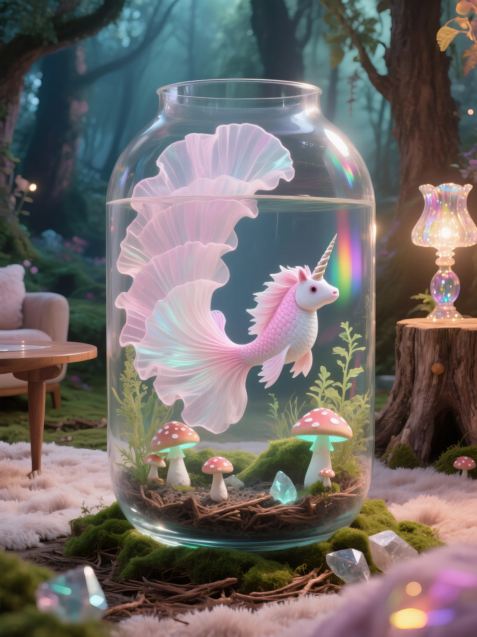 即梦AI 【动物】【鱼】| 这么绚丽的孔雀鱼谁不喜欢!  附提示词。