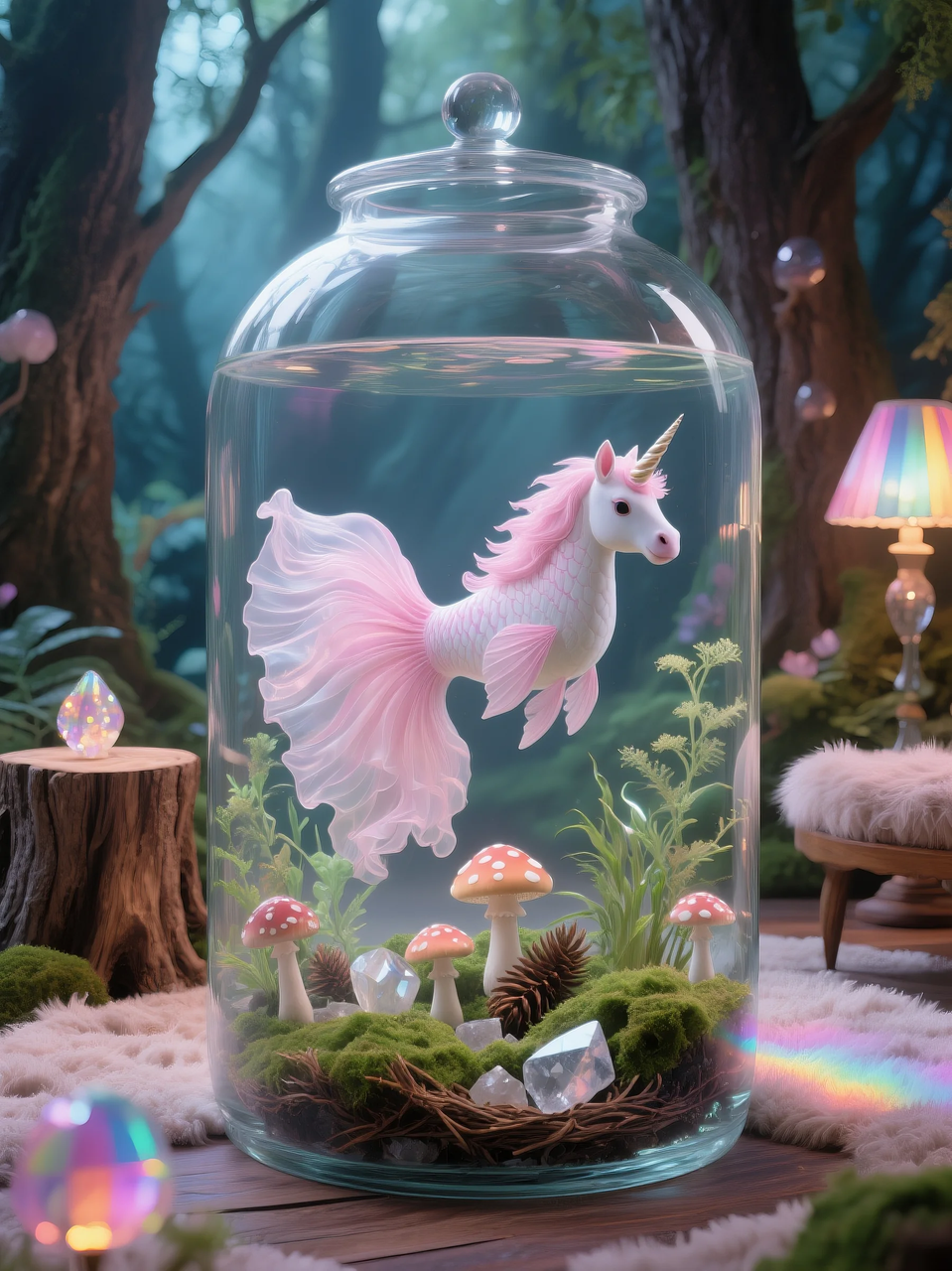 即梦AI 【动物】【鱼】| 这么绚丽的孔雀鱼谁不喜欢!  附提示词。