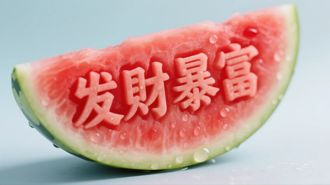 即梦AI 【水果】【西瓜】| 炎炎夏日，来点西瓜字体解解渴，附提示词
