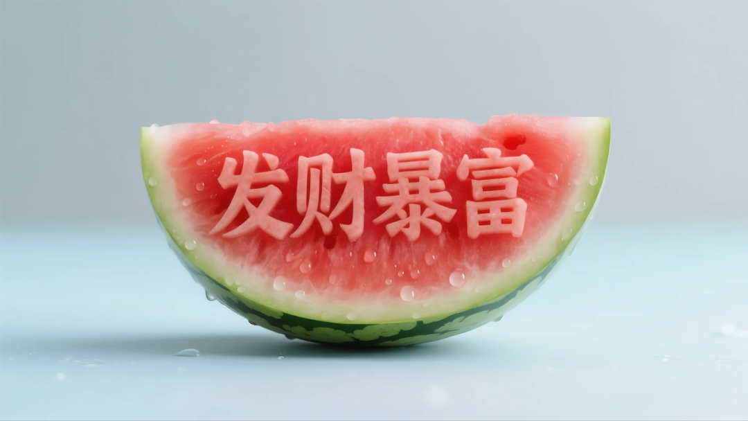 即梦AI 【水果】【西瓜】| 炎炎夏日，来点西瓜字体解解渴，附提示词