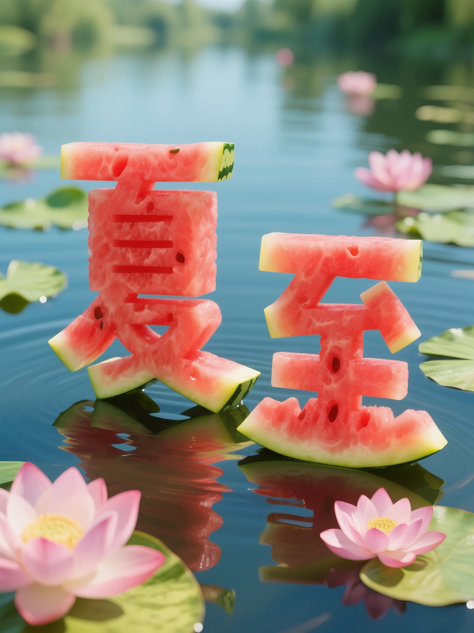 即梦AI 【水果】【西瓜】| 炎炎夏日，来点西瓜字体解解渴，附提示词