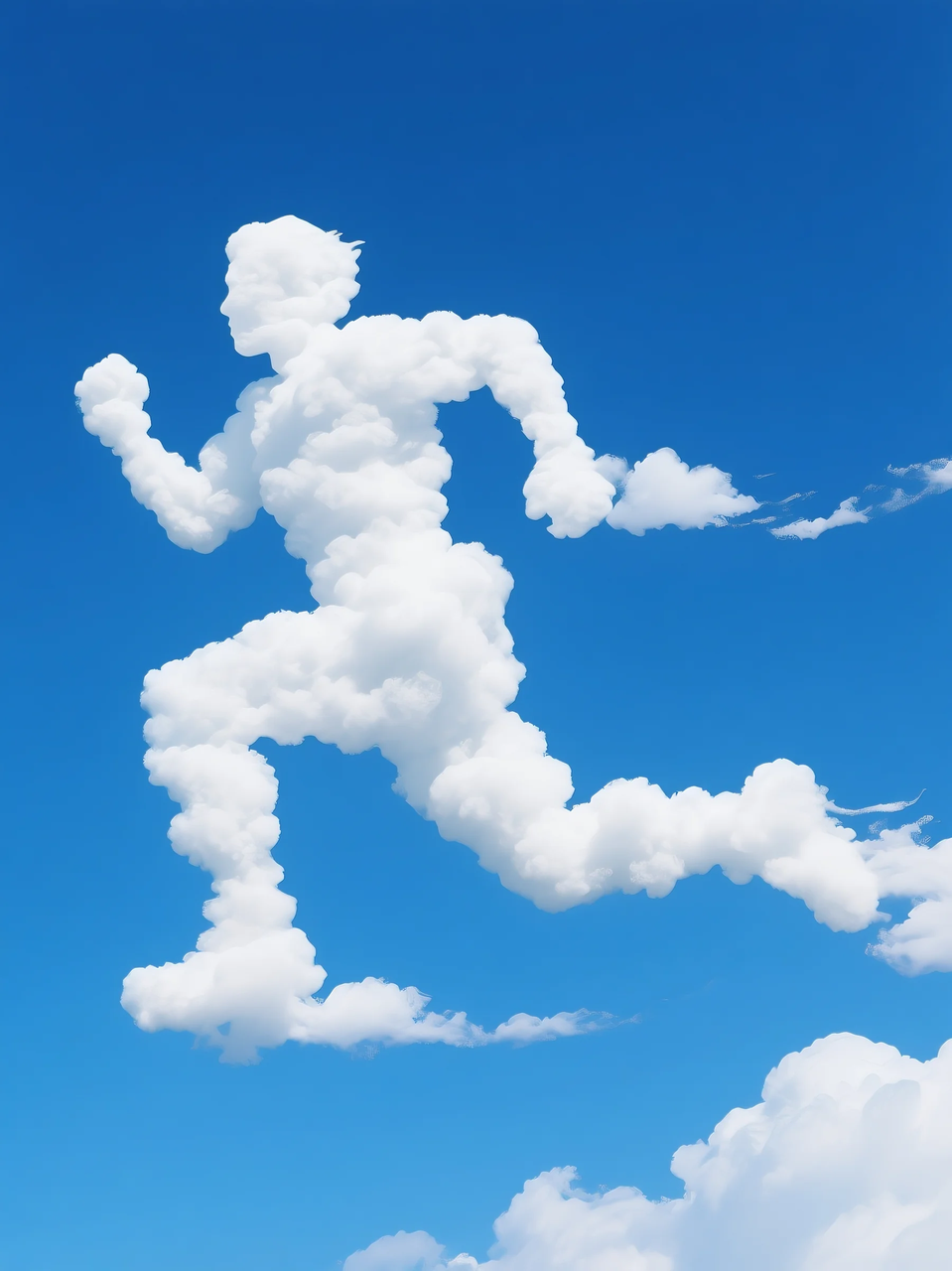 即梦AI 【云】| 一朵热爱运动的云，附提示词