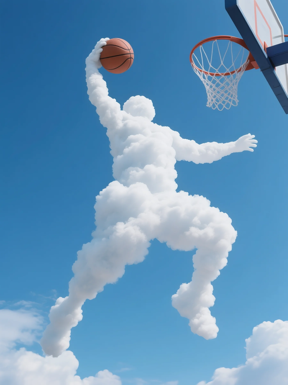 即梦AI 【云】| 一朵热爱运动的云，附提示词