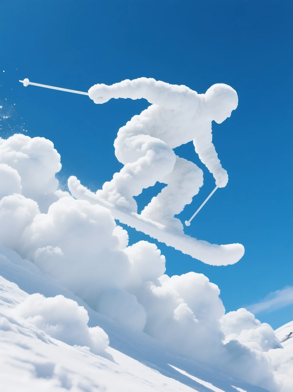 即梦AI 【云】| 一朵热爱运动的云，附提示词