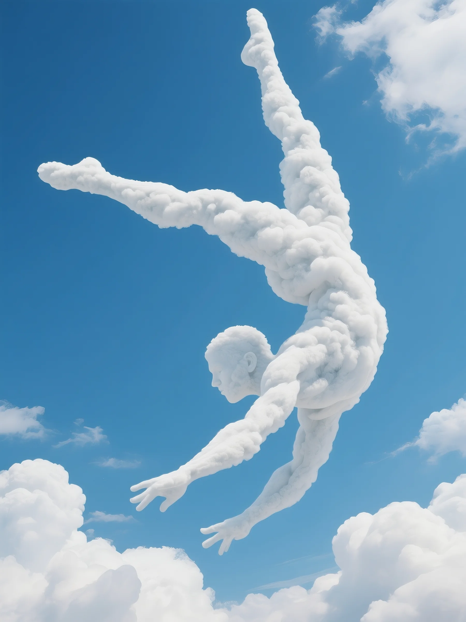 即梦AI 【云】| 一朵热爱运动的云，附提示词