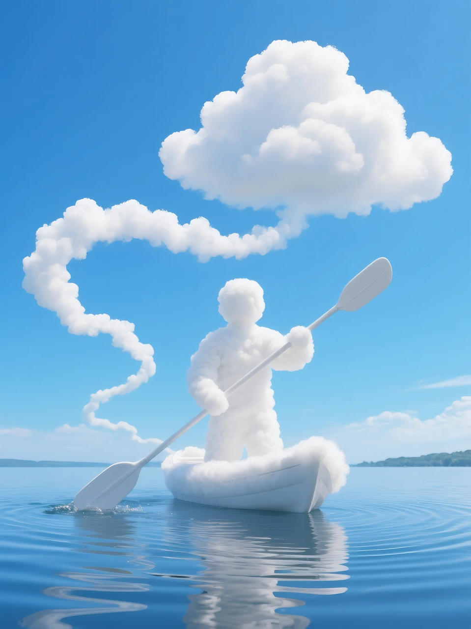 即梦AI 【云】| 一朵热爱运动的云，附提示词