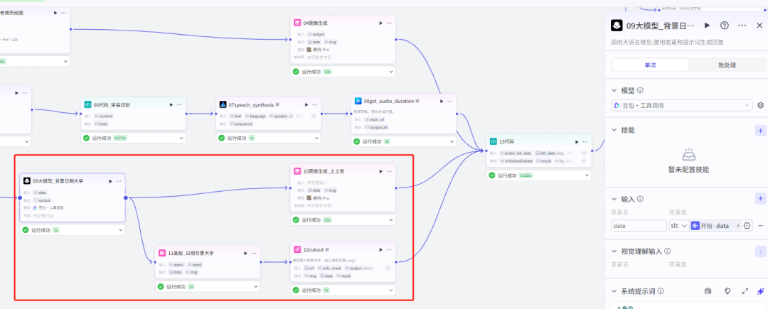 扣子Coze教程：老黄历视频工作流，保姆级教程(附提示词，代码，节点图示)