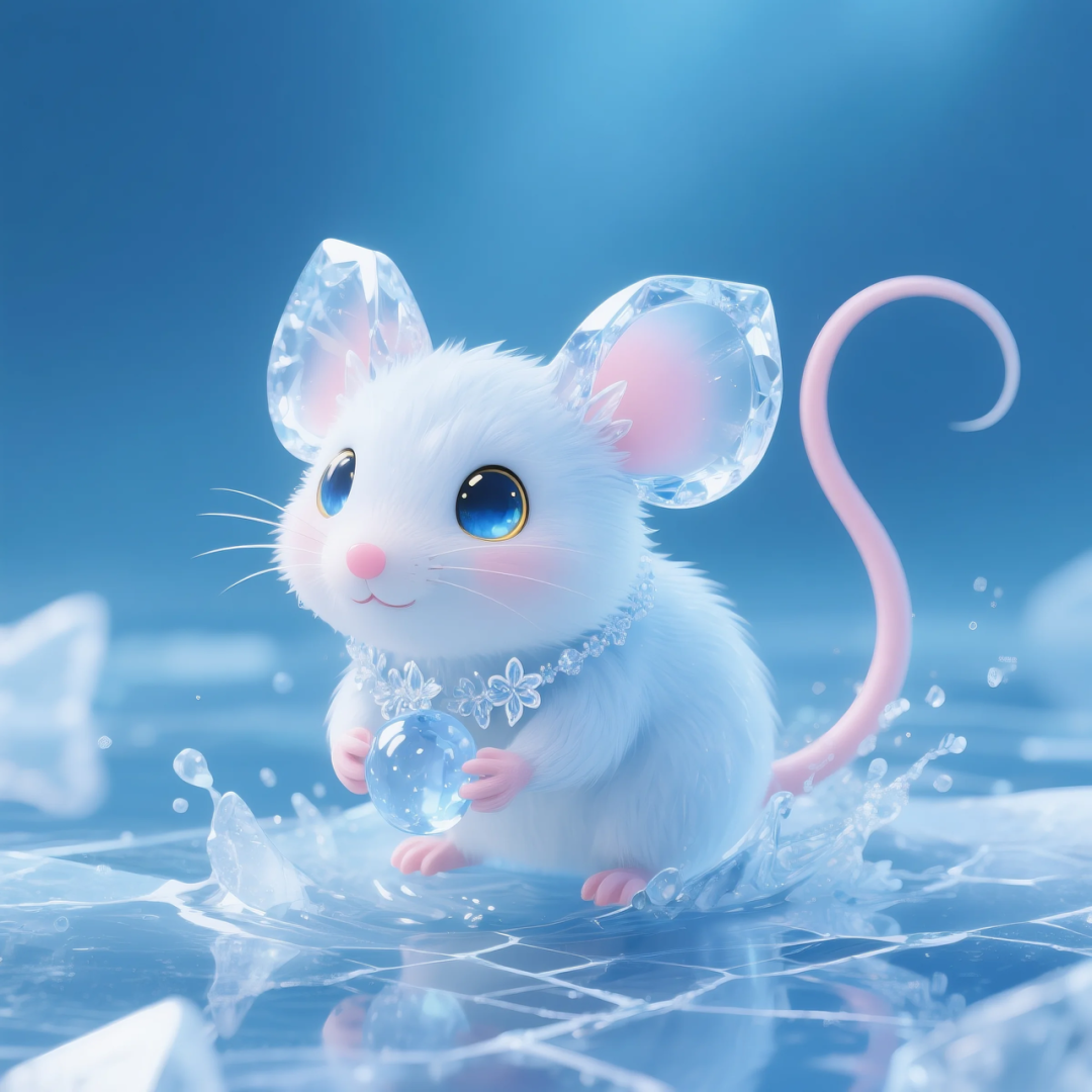 即梦AI 【动物】【十二生肖】| 炎炎夏日冰晶质感清凉版十二生肖头像，附提示词