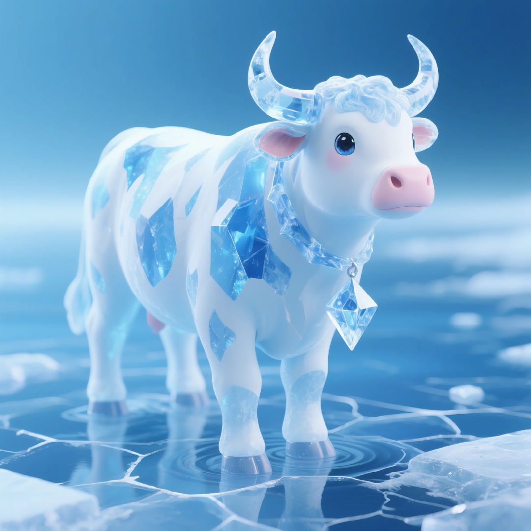 即梦AI 【动物】【十二生肖】| 炎炎夏日冰晶质感清凉版十二生肖头像，附提示词