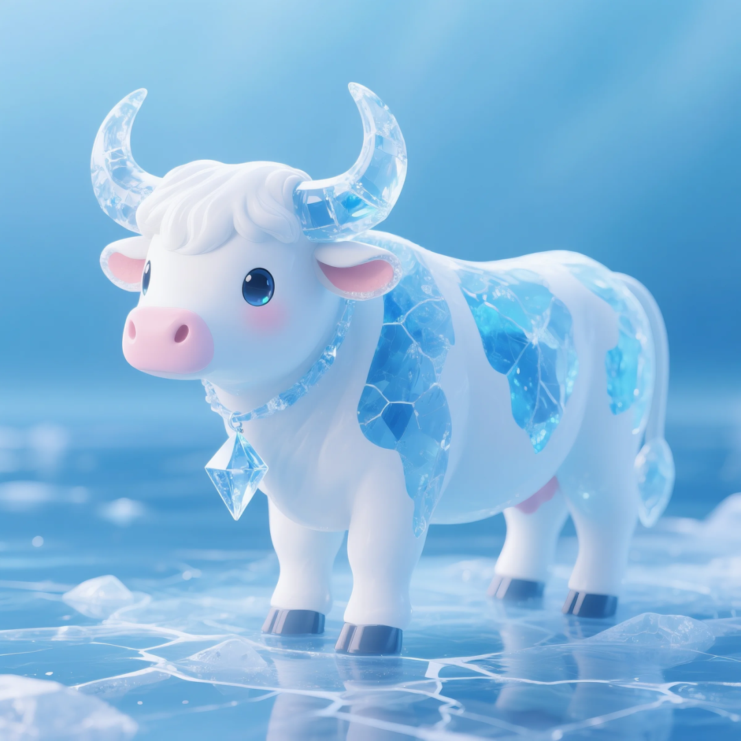 即梦AI 【动物】【十二生肖】| 炎炎夏日冰晶质感清凉版十二生肖头像，附提示词