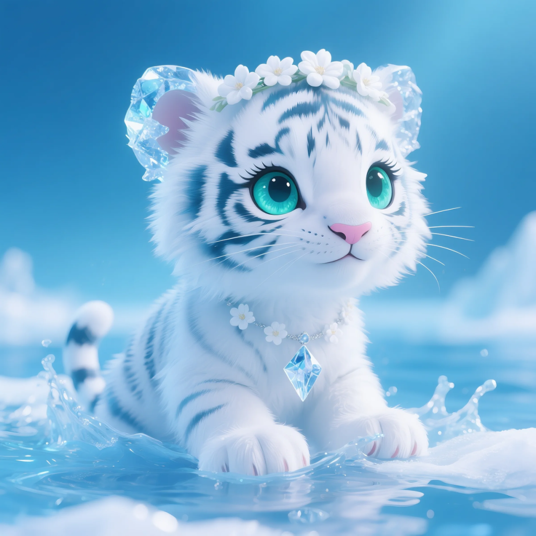 即梦AI 【动物】【十二生肖】| 炎炎夏日冰晶质感清凉版十二生肖头像，附提示词