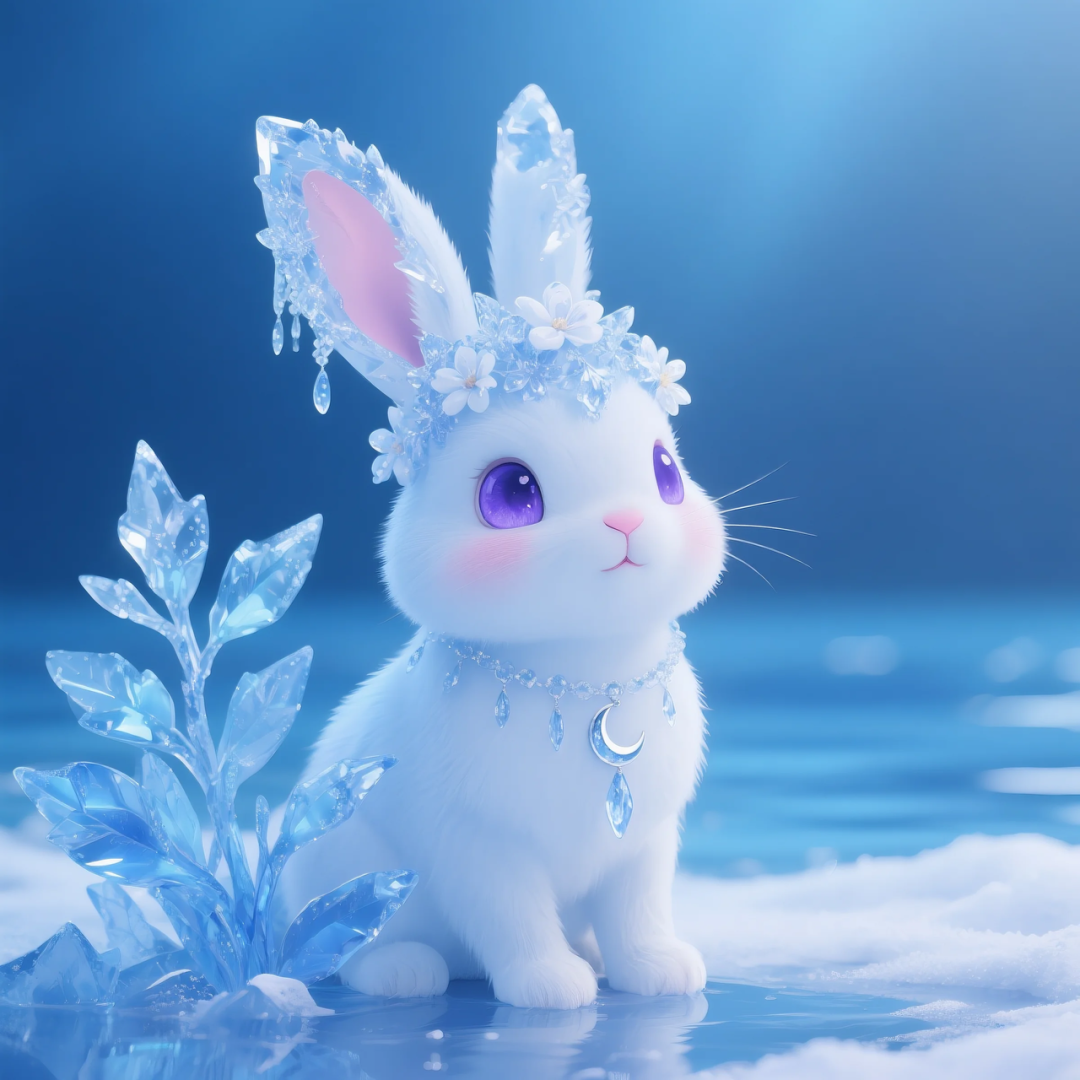 即梦AI 【动物】【十二生肖】| 炎炎夏日冰晶质感清凉版十二生肖头像，附提示词