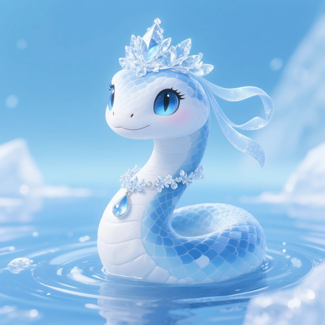 即梦AI 【动物】【十二生肖】| 炎炎夏日冰晶质感清凉版十二生肖头像，附提示词