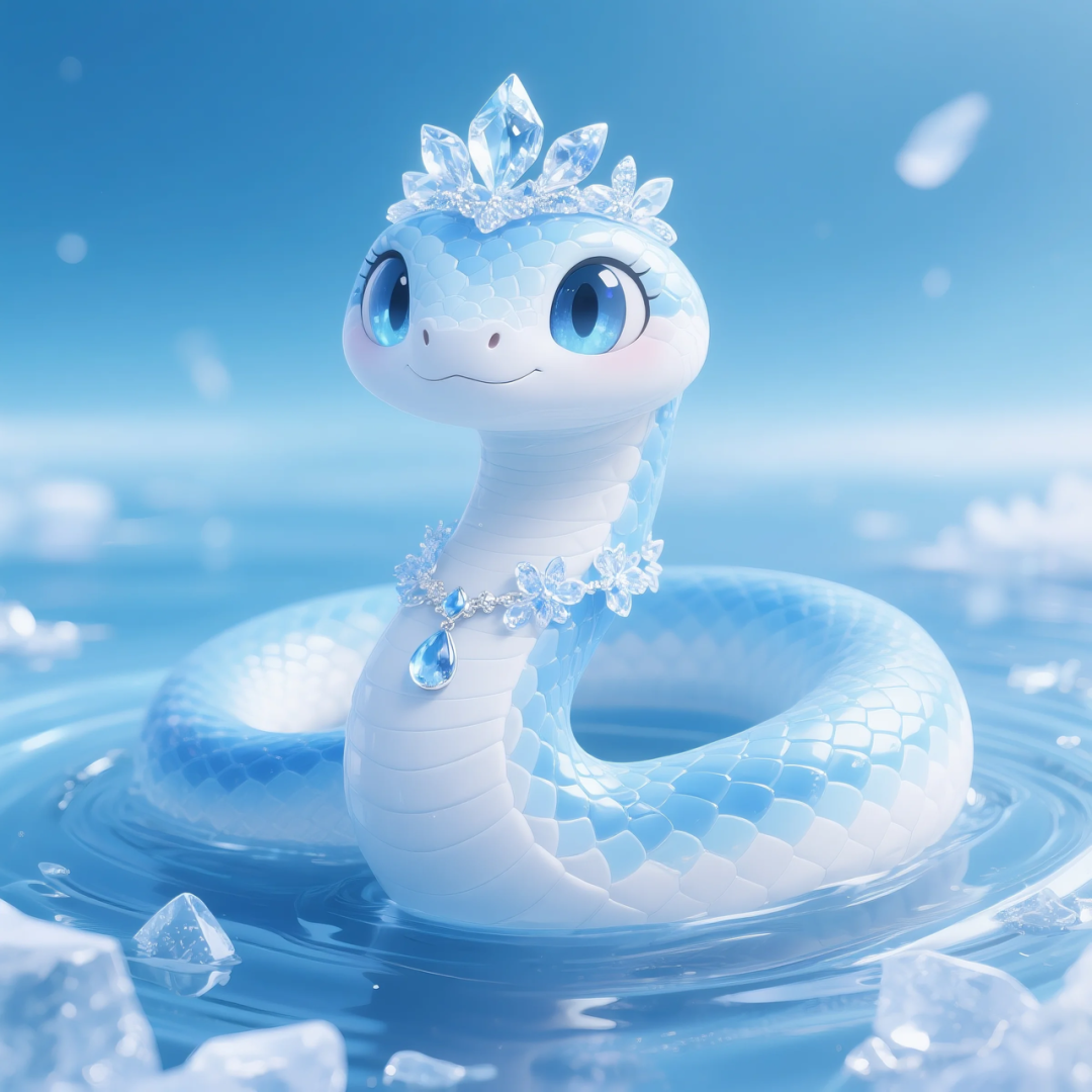 即梦AI 【动物】【十二生肖】| 炎炎夏日冰晶质感清凉版十二生肖头像，附提示词