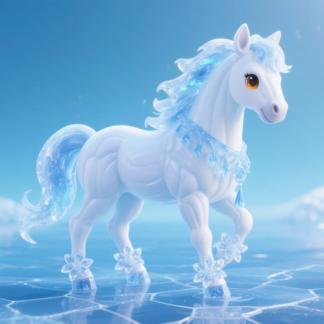 即梦AI 【动物】【十二生肖】| 炎炎夏日冰晶质感清凉版十二生肖头像，附提示词