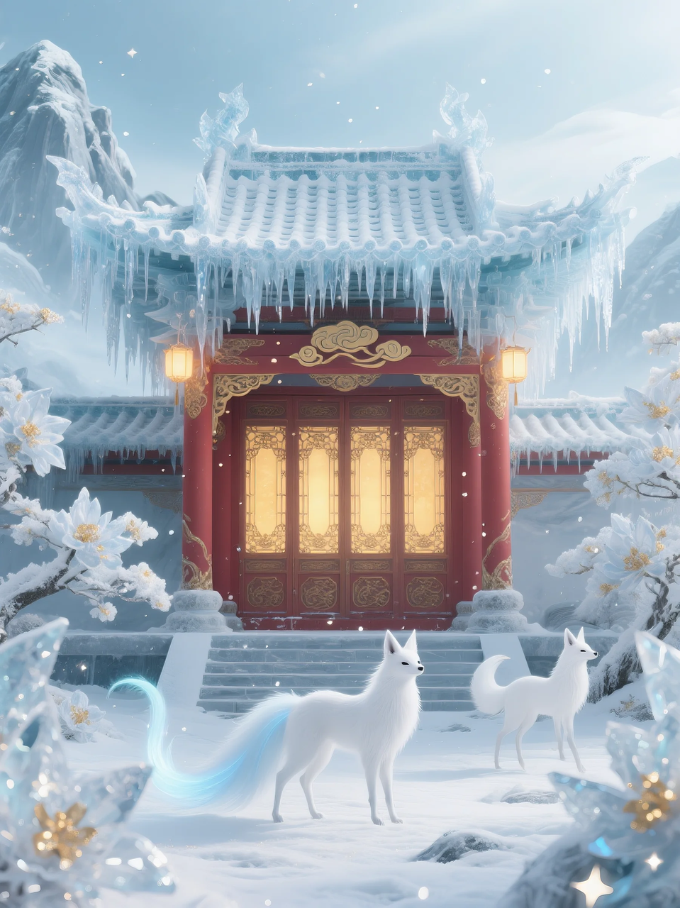 即梦AI 【仙侠神话】| 云顶仙宫，仙景同游，附提示词