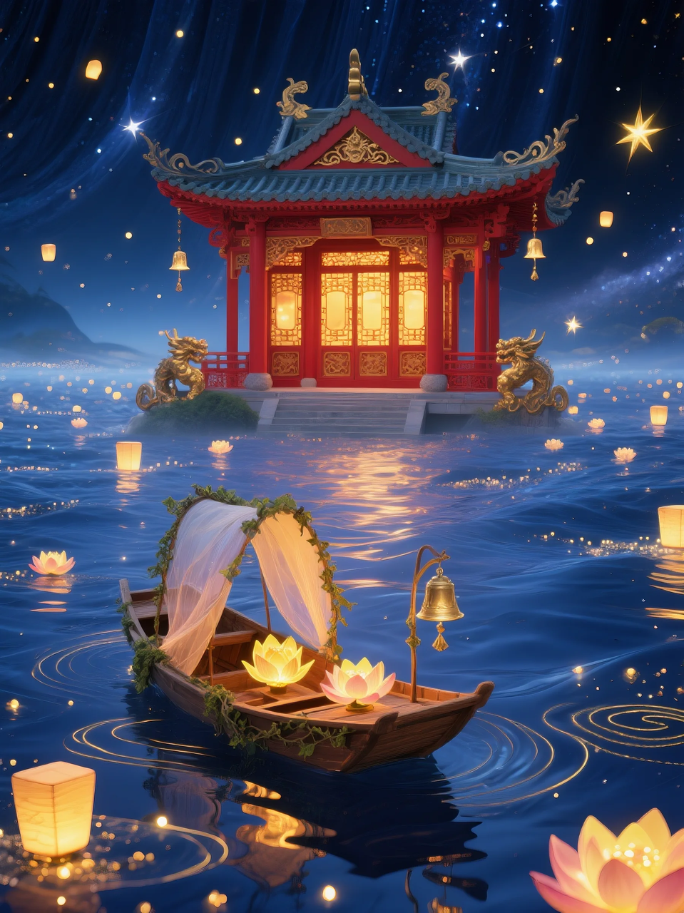 即梦AI 【仙侠神话】| 云顶仙宫，仙景同游，附提示词