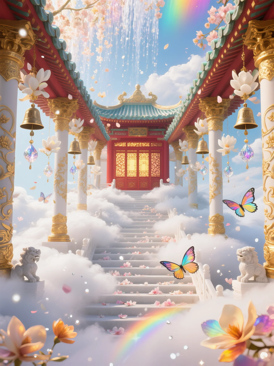 即梦AI 【仙侠神话】| 云顶仙宫，仙景同游，附提示词