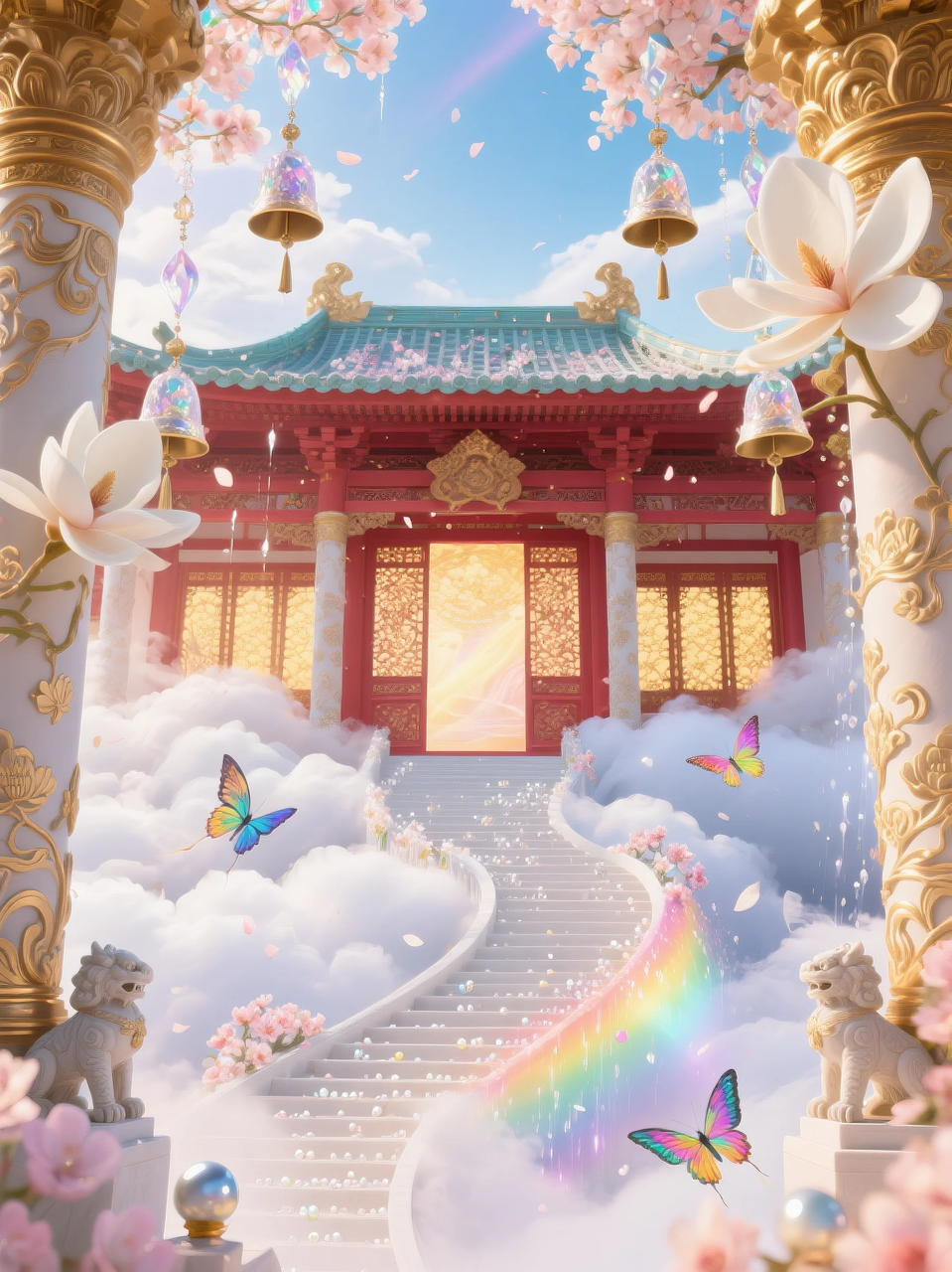 即梦AI 【仙侠神话】| 云顶仙宫，仙景同游，附提示词