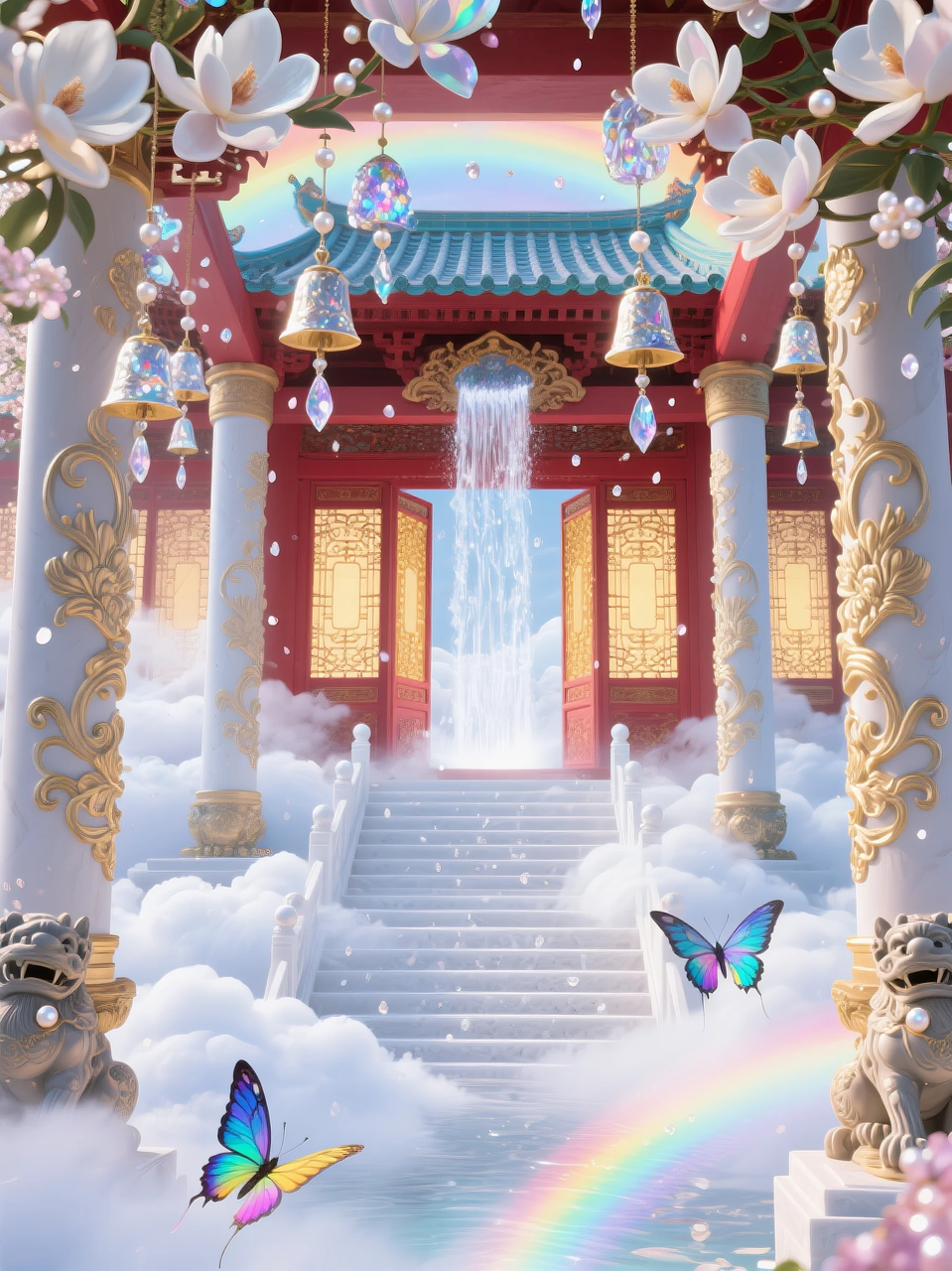 即梦AI 【仙侠神话】| 云顶仙宫，仙景同游，附提示词